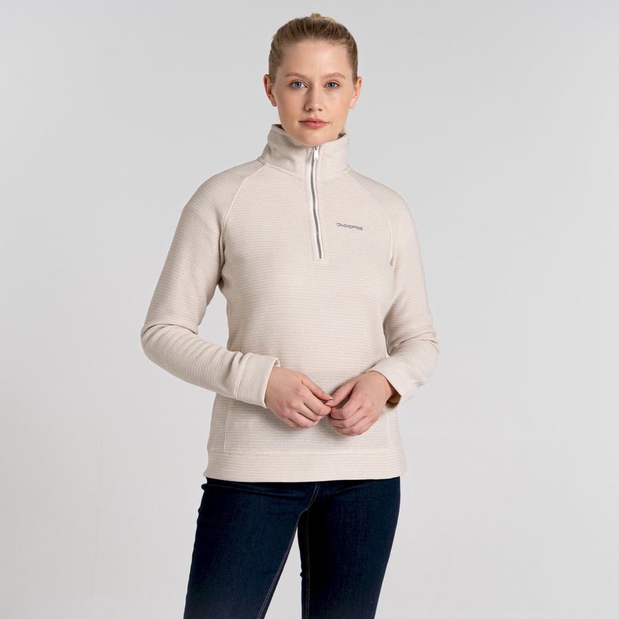 Chandails Craghoppers Pharah Half Zip Femme Blanche | RNN4114BU