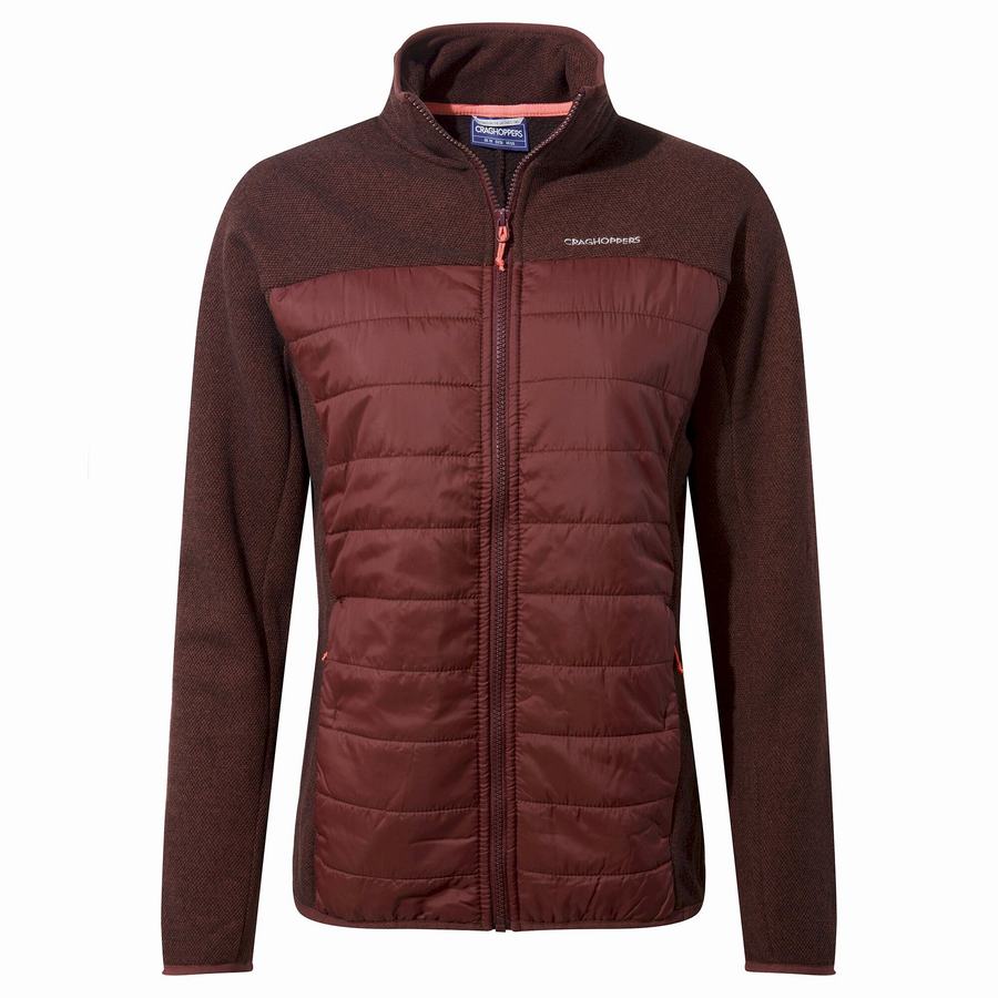 Vestes Craghoppers Shanice Hybride Femme Rouge Foncé | BHY5326HC