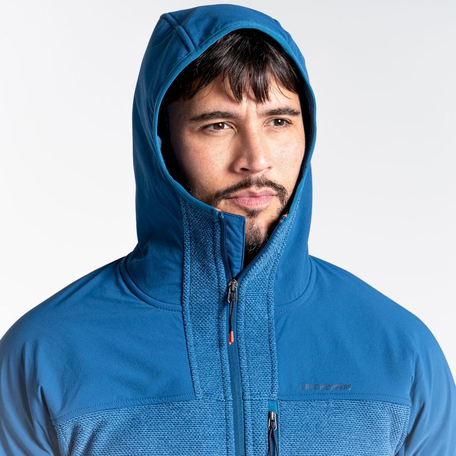 Chandails Craghoppers Abrigo Encapuchonné Homme Bleu Marine Bleu | TBP311QU