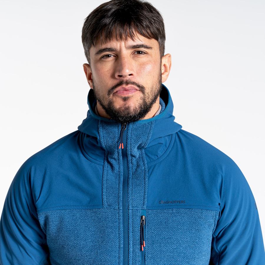 Chandails Craghoppers Abrigo Encapuchonné Homme Bleu Marine Bleu | TBP311QU