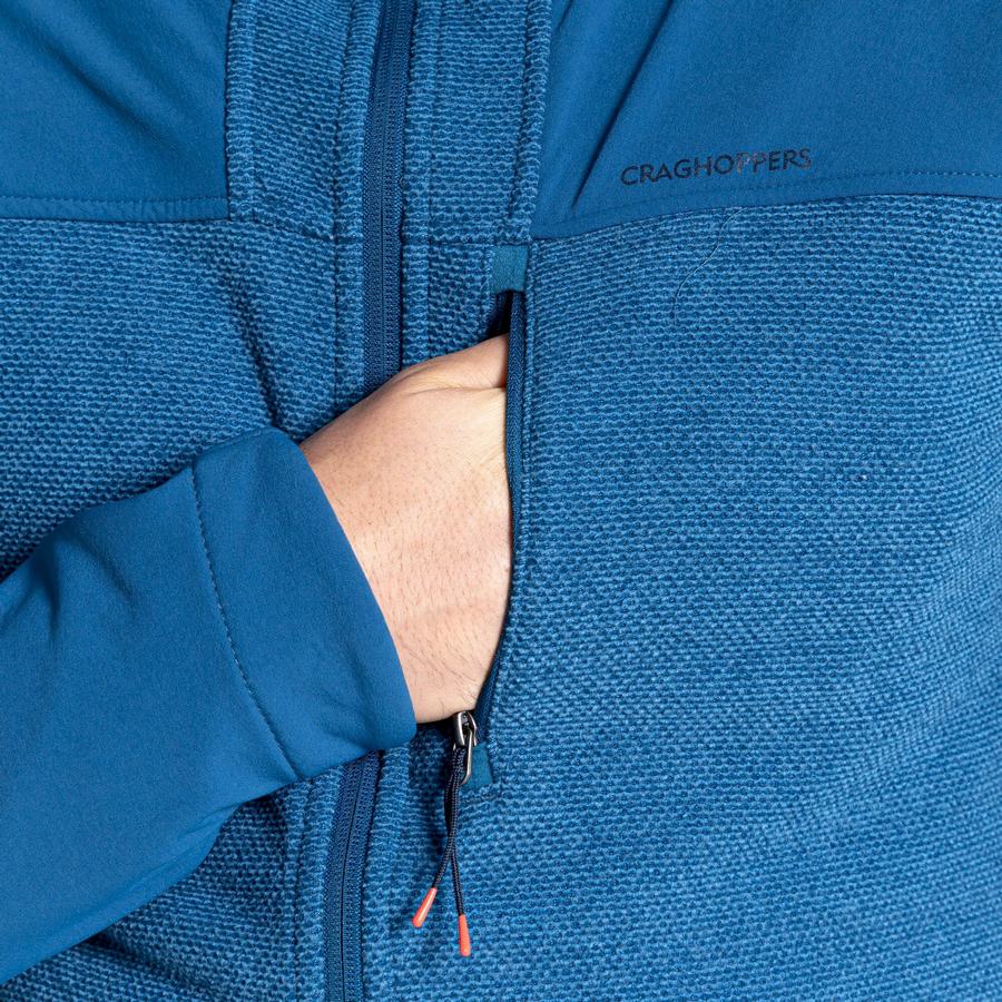 Chandails Craghoppers Abrigo Encapuchonné Homme Bleu Marine Bleu | TBP311QU