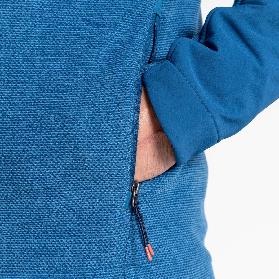 Chandails Craghoppers Abrigo Encapuchonné Homme Bleu Marine Bleu | TBP311QU