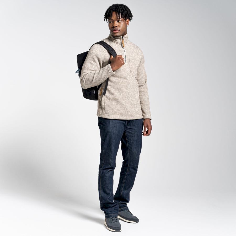 Chandails Craghoppers Barona Half Zip Homme Beige | NVV3496HQ