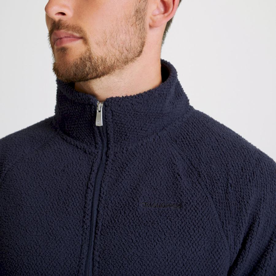 Chandails Craghoppers Cason Half-Zip Homme Bleu Bleu Marine | YDH935WI