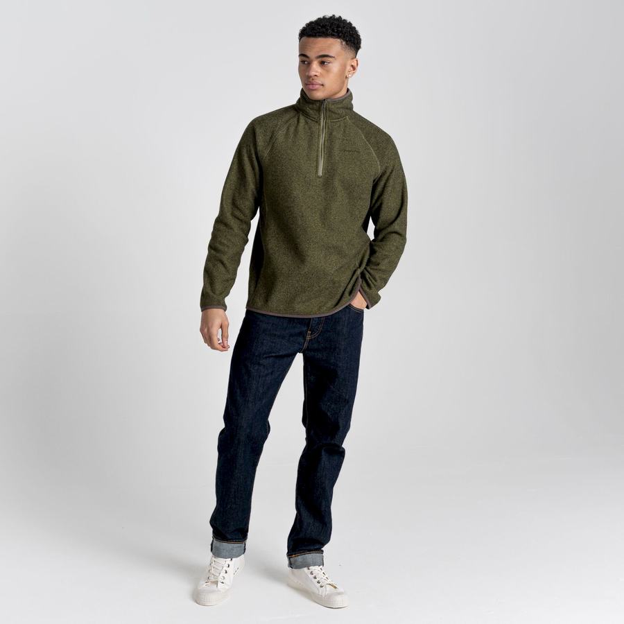 Chandails Craghoppers Durrus Half Zip Homme Vert Olive Vert | OJO291FI