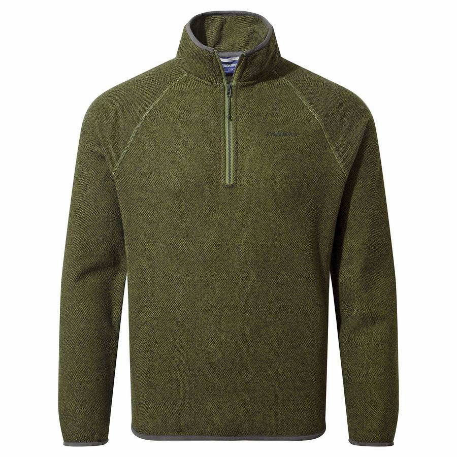 Chandails Craghoppers Durrus Half Zip Homme Vert Olive Vert | OJO291FI