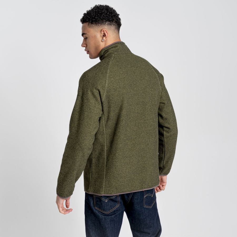 Chandails Craghoppers Durrus Half Zip Homme Vert Olive Vert | OJO291FI