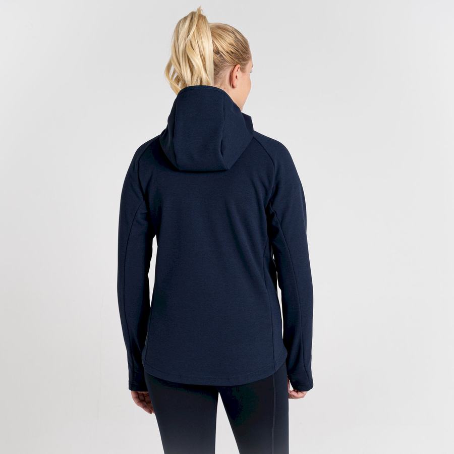 Chandails Craghoppers Dynamic Pro Encapuchonné Femme Bleu Bleu Marine | NWJ7988WE