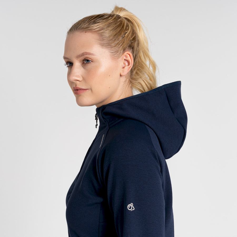 Chandails Craghoppers Dynamic Pro Encapuchonné Femme Bleu Bleu Marine | NWJ7988WE