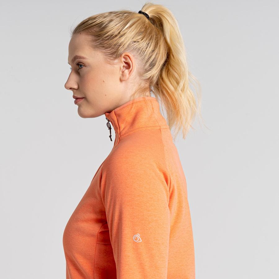 Chandails Craghoppers Dynamic Pro Half Zip Femme Corail | ACK6574EK
