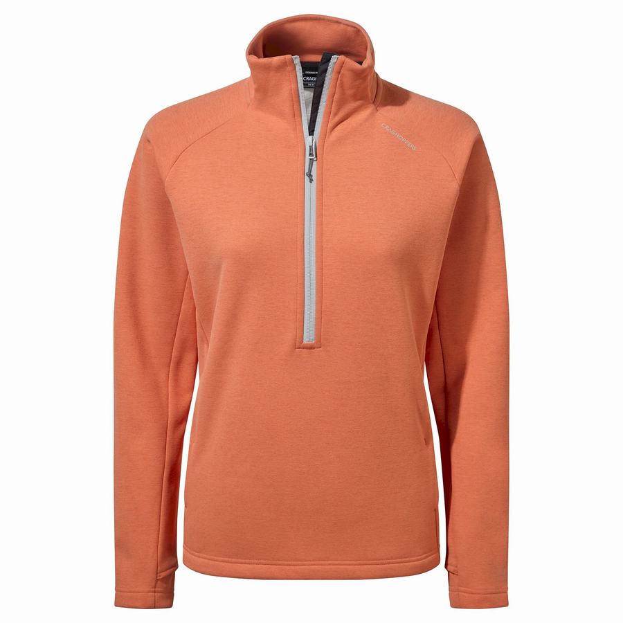 Chandails Craghoppers Dynamic Pro Half Zip Femme Corail | ACK6574EK