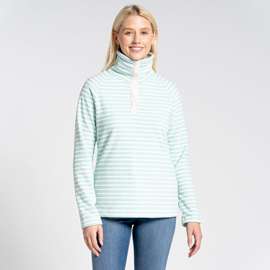 Chandails Craghoppers Ella Overhead Femme Vert Stripes | GUZ9699TN