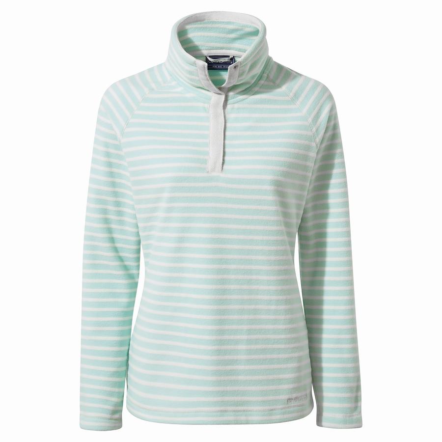 Chandails Craghoppers Ella Overhead Femme Vert Stripes | GUZ9699TN