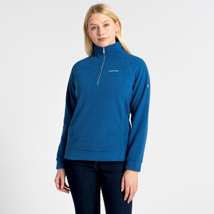 Chandails Craghoppers Lilian Half Zip Femme Bleu | HAM1325TL