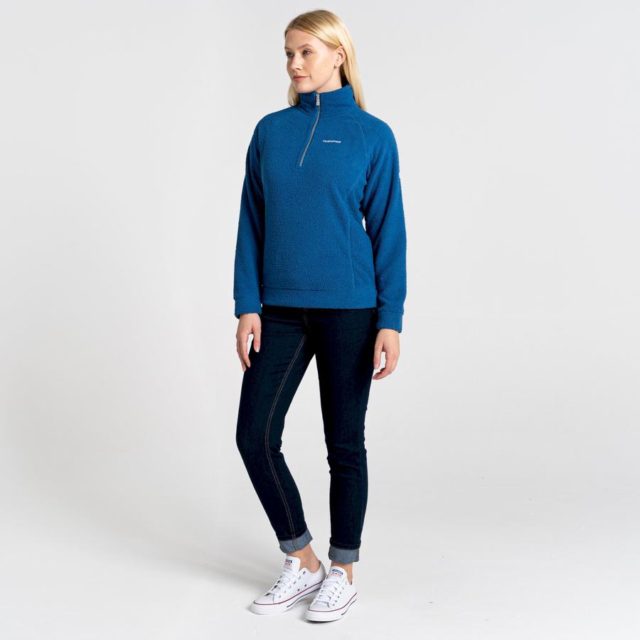 Chandails Craghoppers Lilian Half Zip Femme Bleu | HAM1325TL