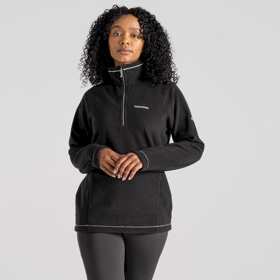 Chandails Craghoppers Miska Half Zip Femme Noir | BTR9916GK