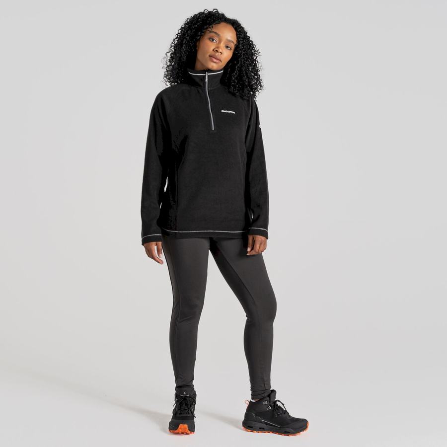 Chandails Craghoppers Miska Half Zip Femme Noir | BTR9916GK