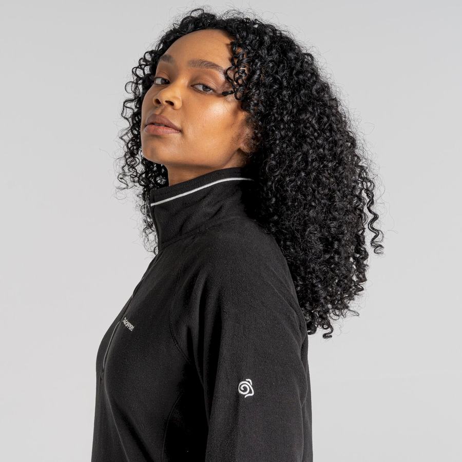 Chandails Craghoppers Miska Half Zip Femme Noir | BTR9916GK