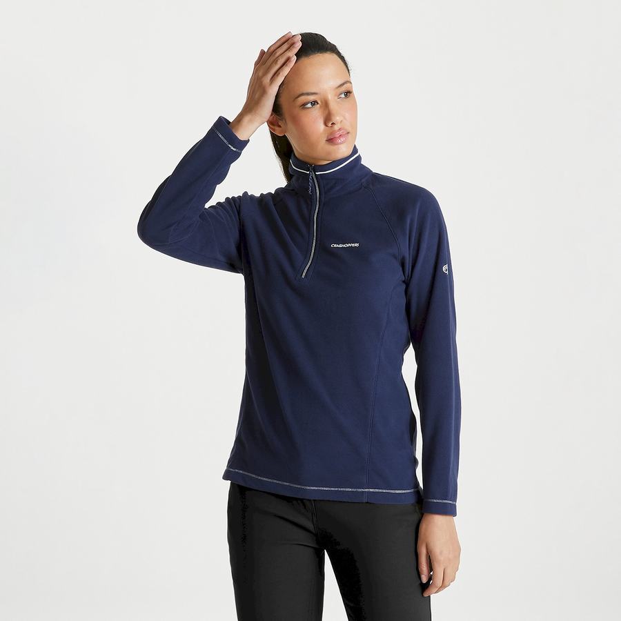 Chandails Craghoppers Miska Half Zip Femme Bleu Bleu Marine | HLG9755IY