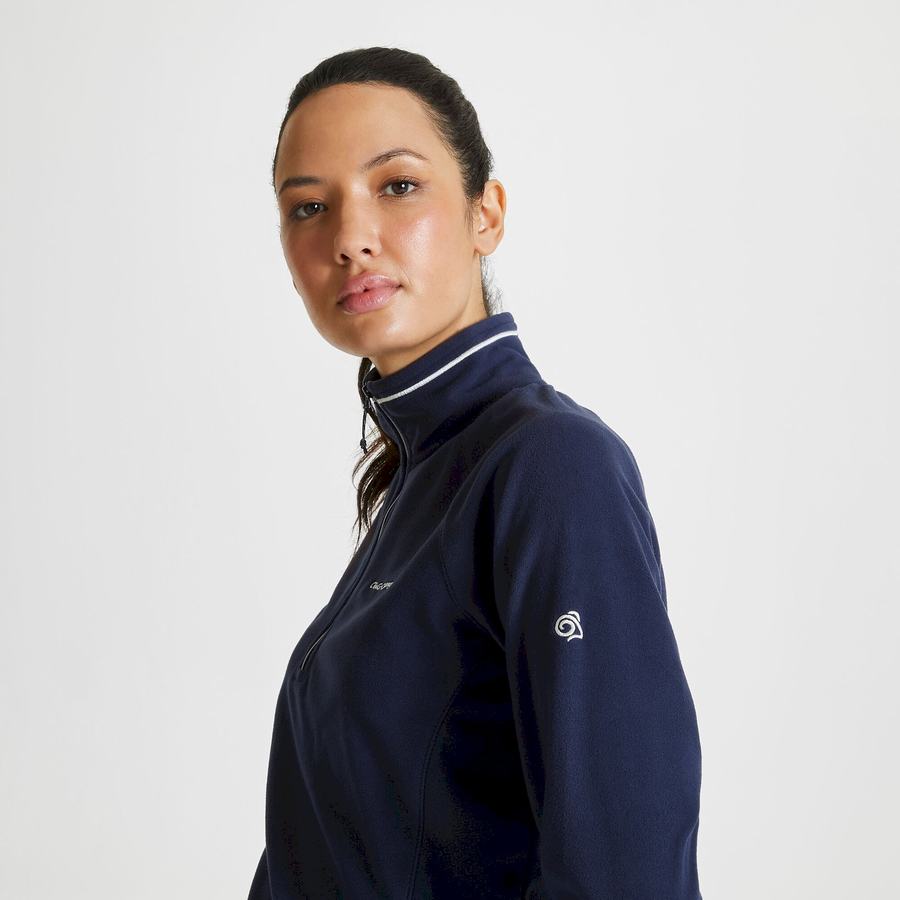 Chandails Craghoppers Miska Half Zip Femme Bleu Bleu Marine | HLG9755IY