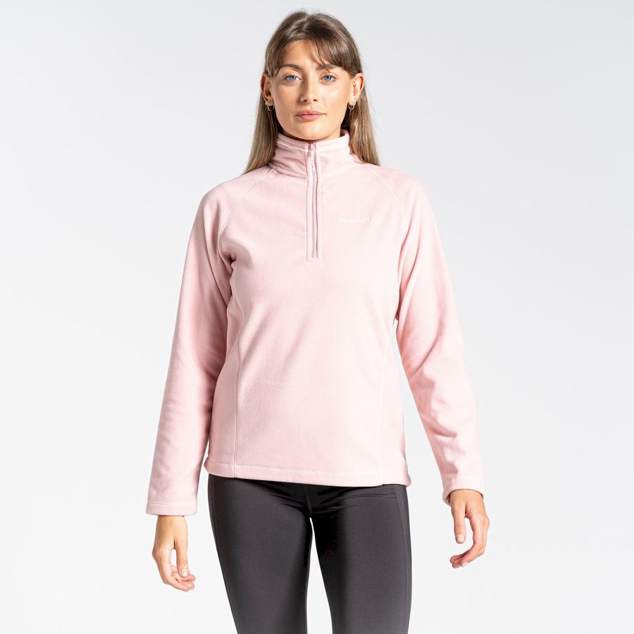 Chandails Craghoppers Miska Half Zip Femme Rose | ZHE9019WP