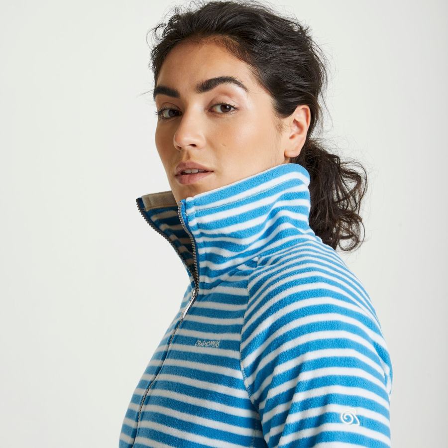 Chandails Craghoppers Natalia Femme Bleu Stripes | SYV7426EB