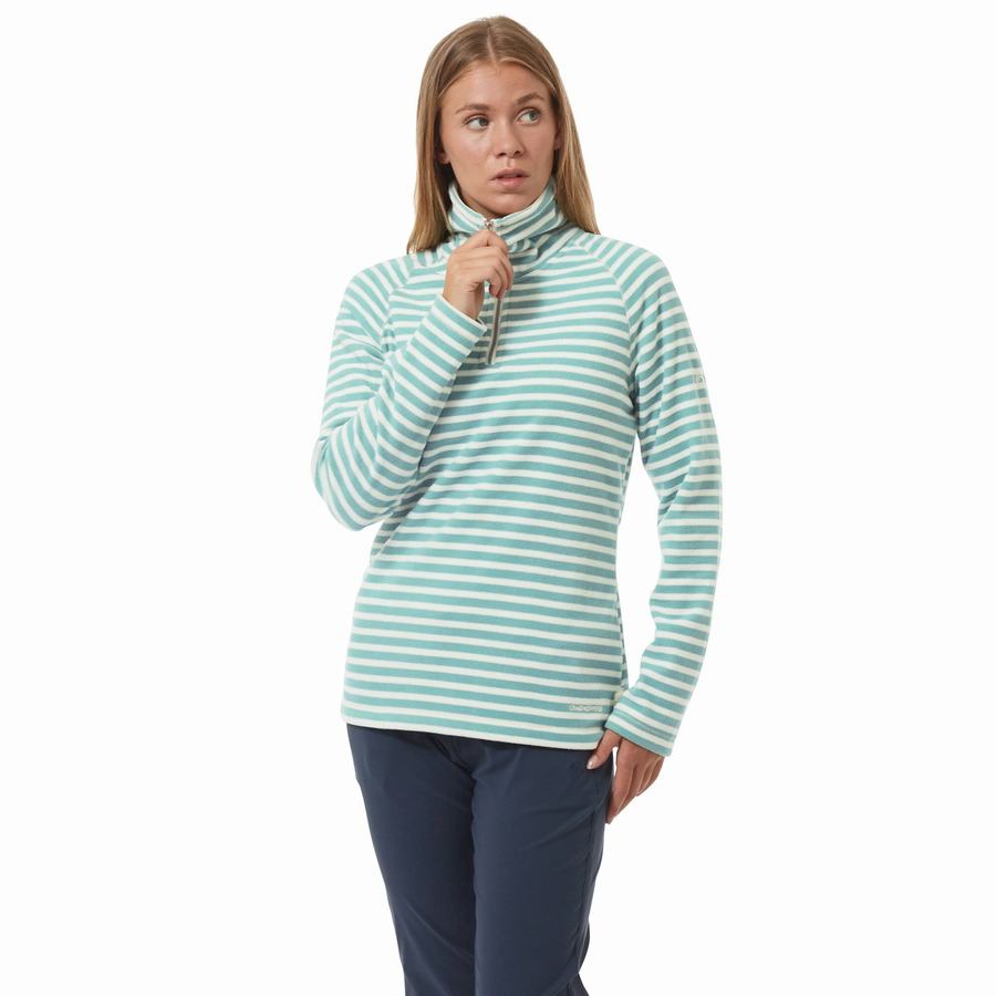 Chandails Craghoppers Natalia Half Zip Femme Stripes | EZE224ZF