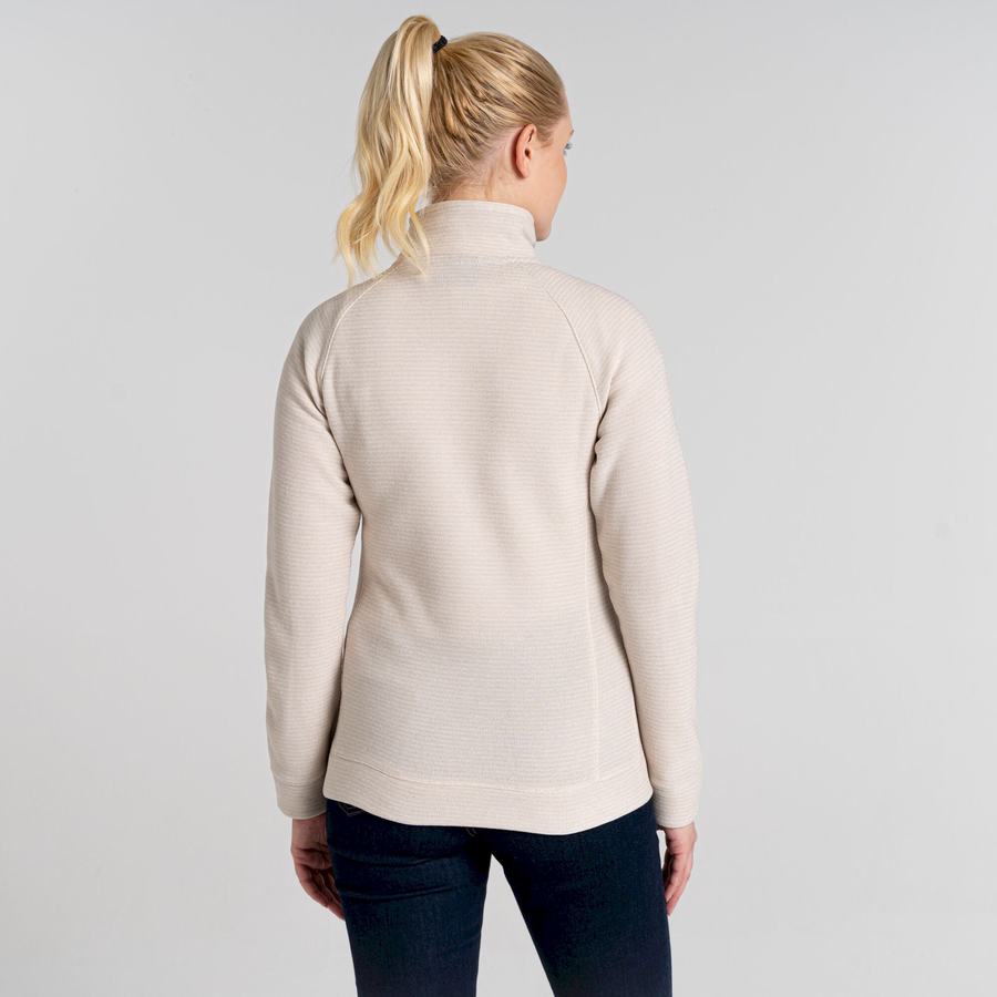 Chandails Craghoppers Pharah Half Zip Femme Blanche | RNN4114BU