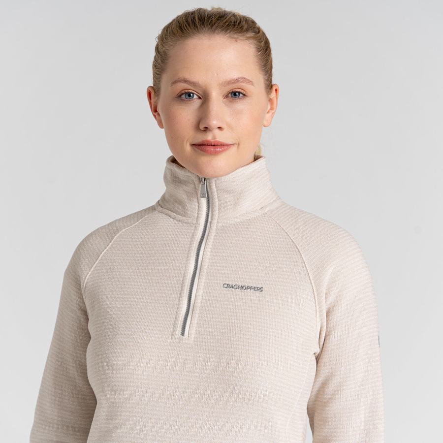 Chandails Craghoppers Pharah Half Zip Femme Blanche | RNN4114BU