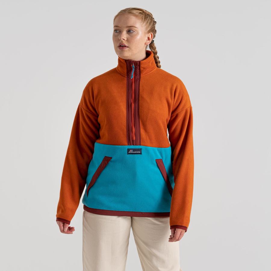 Chandails Craghoppers Spindle Half Zip Femme Bleu | HPF7497OO
