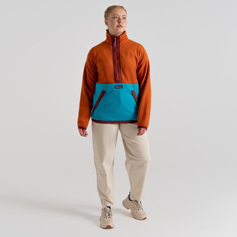 Chandails Craghoppers Spindle Half Zip Femme Bleu | HPF7497OO
