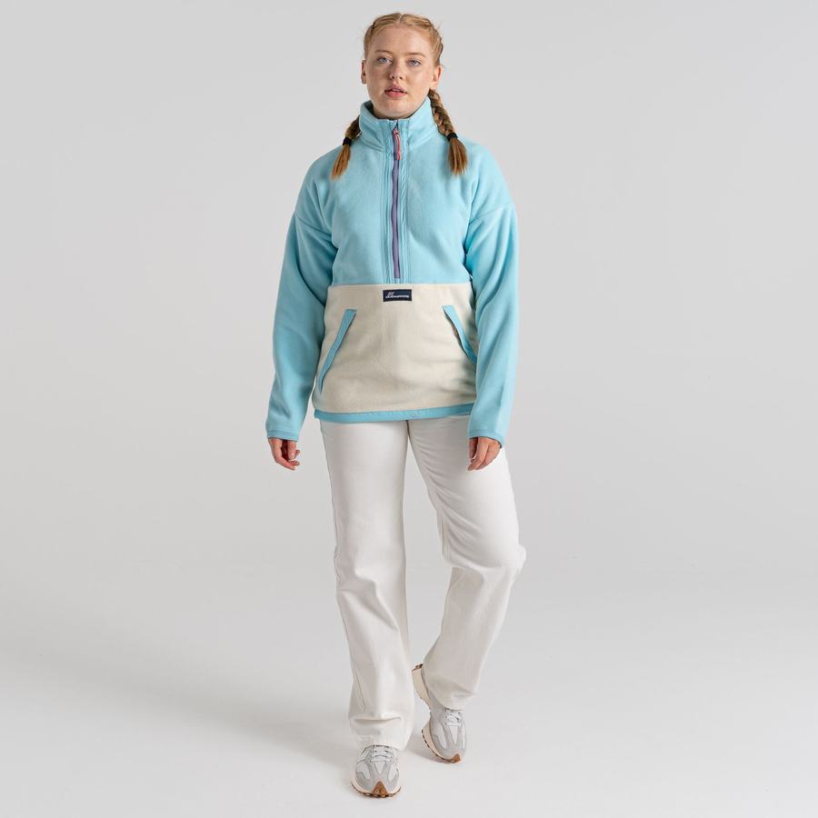 Chandails Craghoppers Spindle Half Zip Homme Turquoise Clair | RQC8358KP