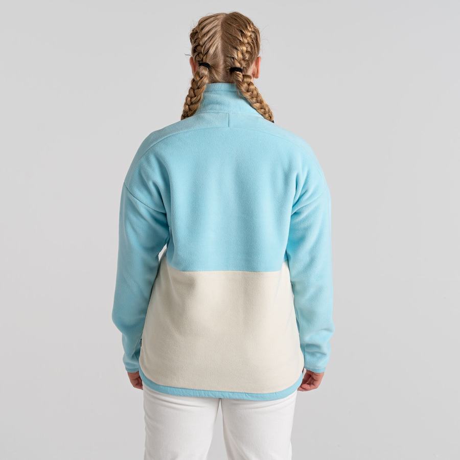 Chandails Craghoppers Spindle Half Zip Homme Turquoise Clair | RQC8358KP
