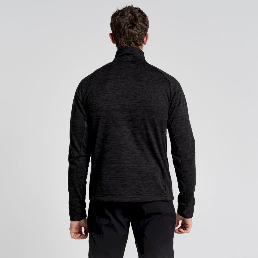 Chandails Craghoppers Tarbert Half Zip Homme Noir | IVZ61DN