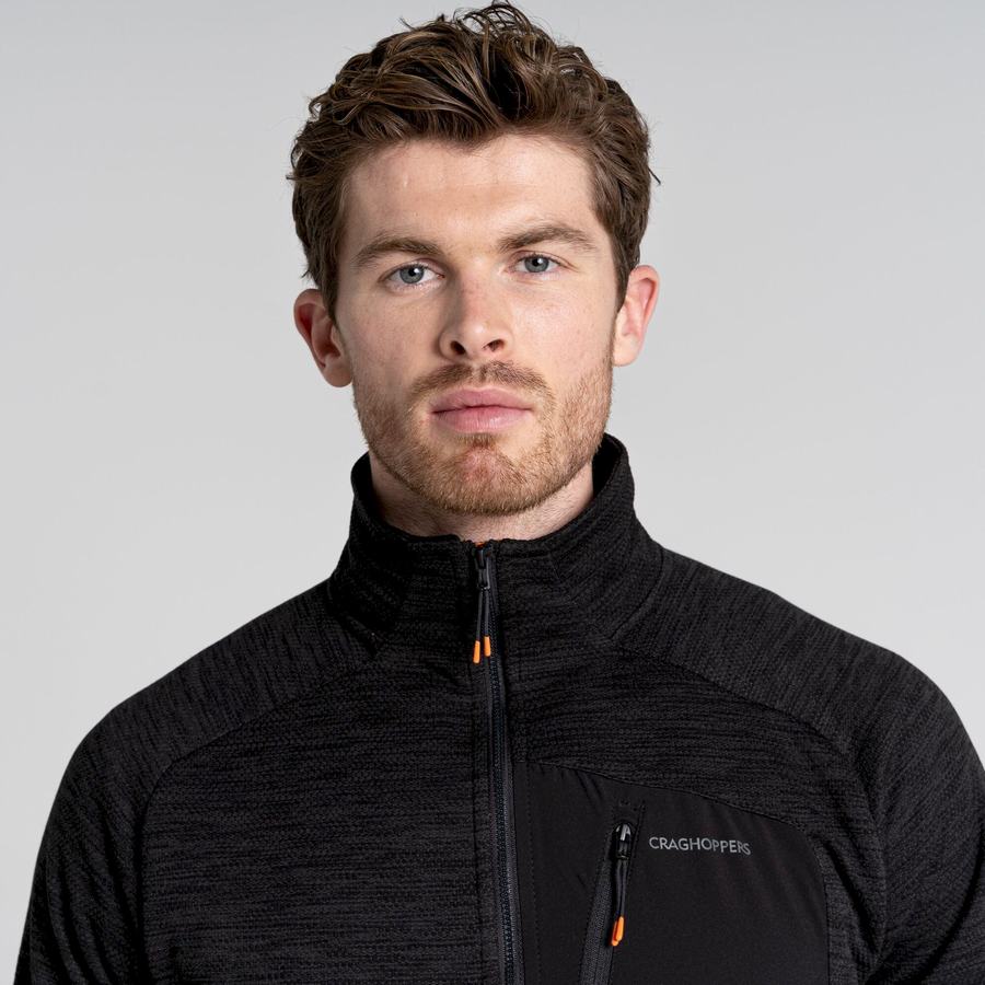 Chandails Craghoppers Tarbert Half Zip Homme Noir | IVZ61DN