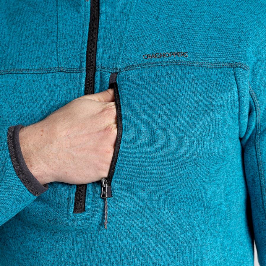 Chandails Craghoppers Torney Half Zip Homme Bleu | WLY8157BF