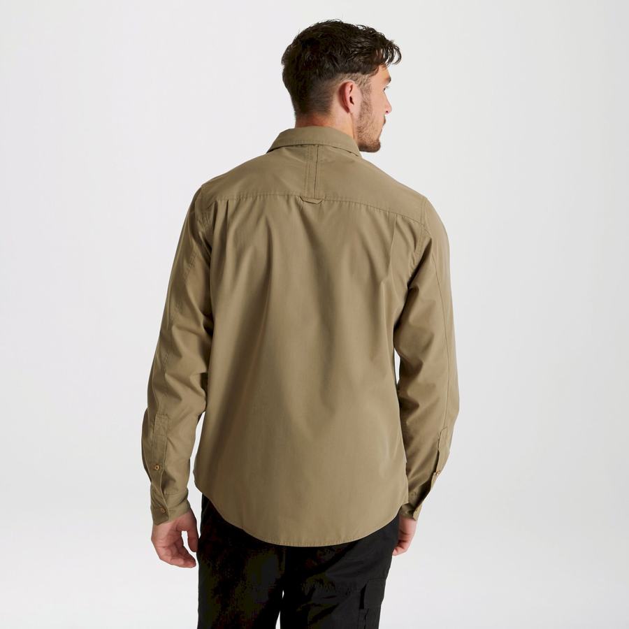 Chemises Craghoppers Expert Kiwi Long Sleeved Homme Vert | DZZ4877YZ