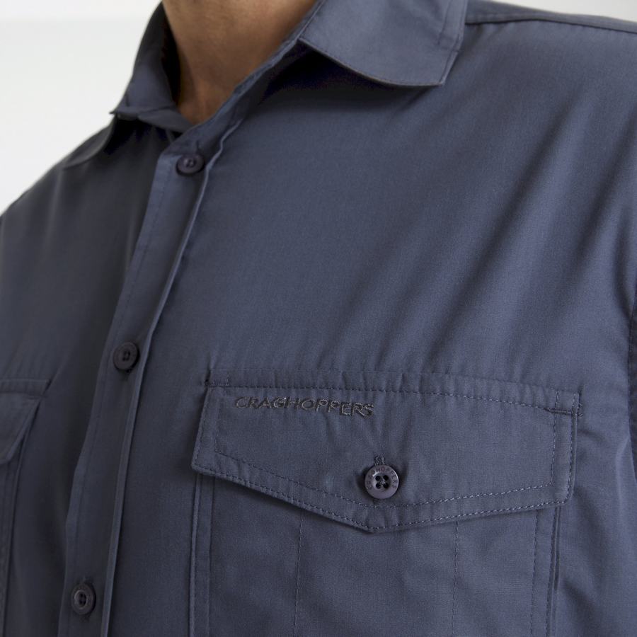 Chemises Craghoppers Kiwi Corta Sleeved Homme Bleu | XCF2715UY