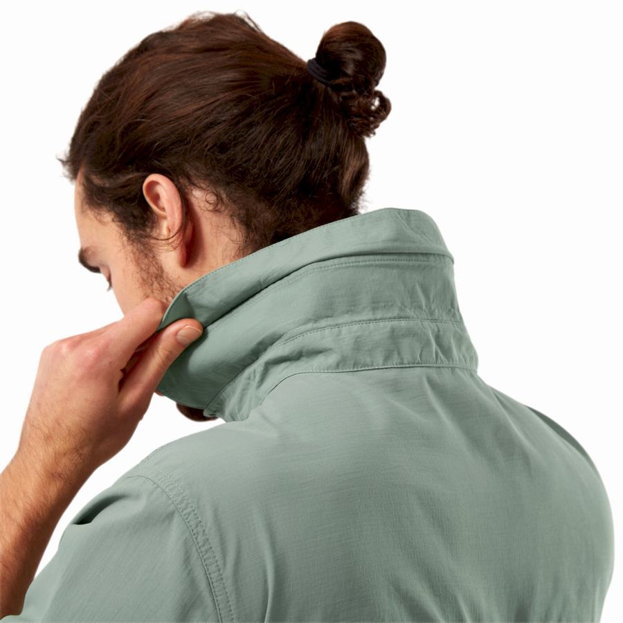 Chemises Craghoppers NosiLife Adventure II Corta Sleeved Homme Vert Olive | OUU263JE
