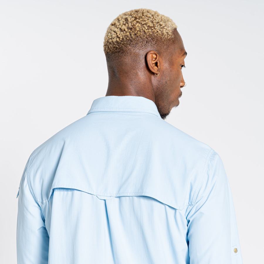 Chemises Craghoppers NosiLife Adventure II Long Sleeved Homme Bleu | WPN763QC