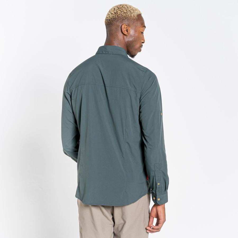 Chemises Craghoppers NosiLife Nuoro Long Sleeved Homme Vert | HGE1618KV