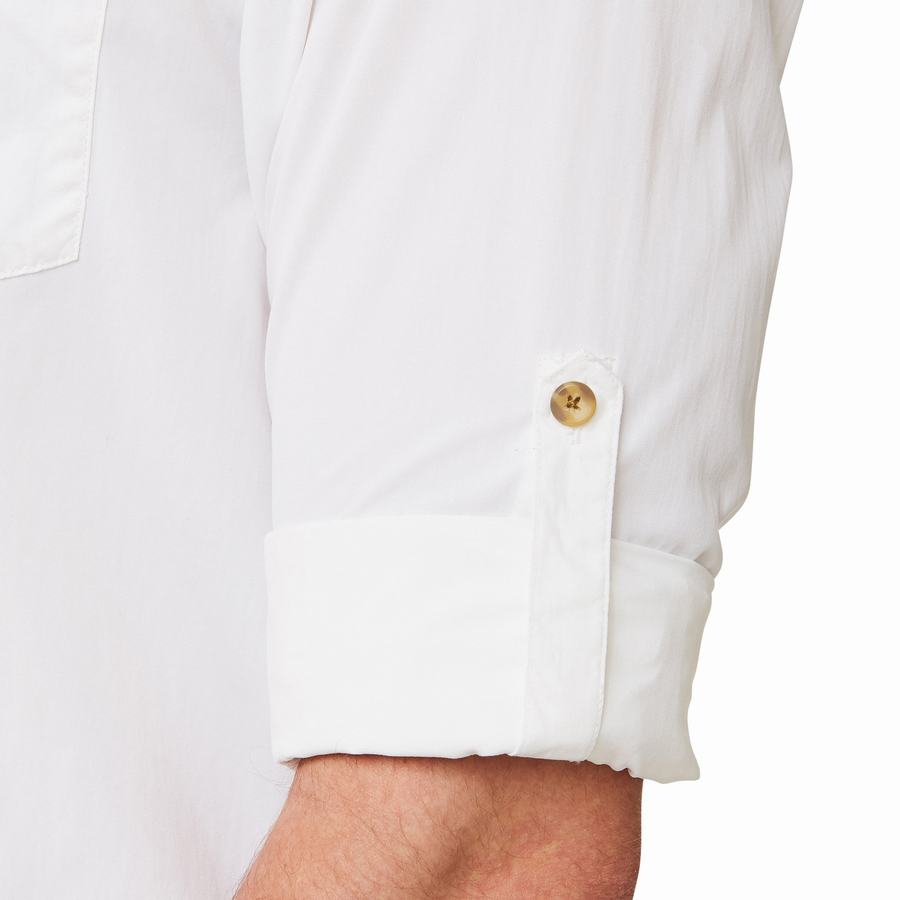Chemises Craghoppers NosiLife Nuoro Long Sleeved Homme Blanche | KRR2071AL