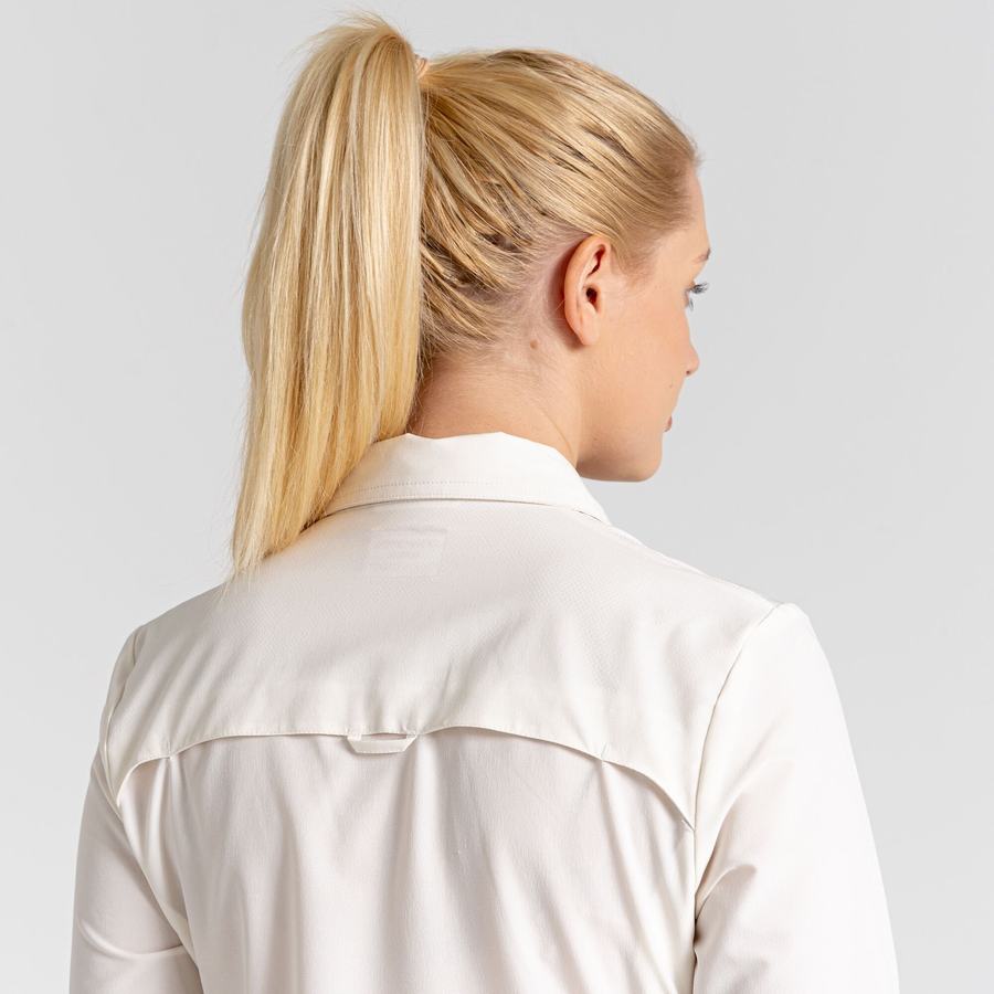 Chemises Craghoppers NosiLife Pro IV Long Sleeved Femme Blanche | TYV4245OL