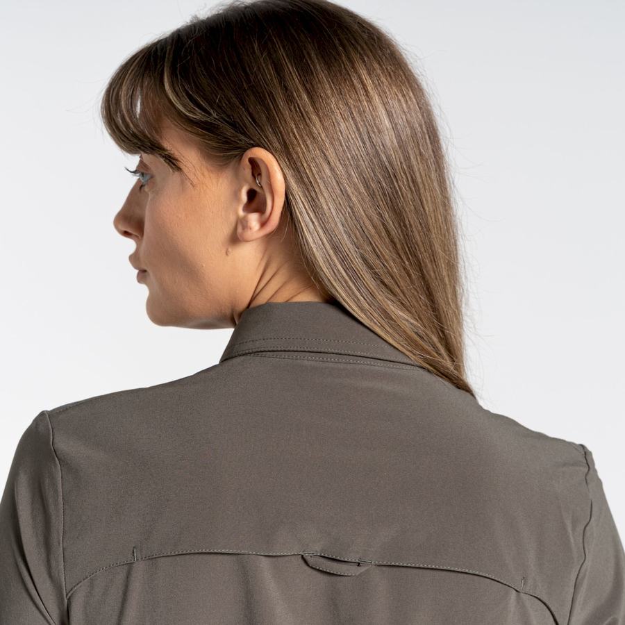 Chemises Craghoppers NosiLife Pro IV Long Sleeved Femme Kaki | UDJ9810RE