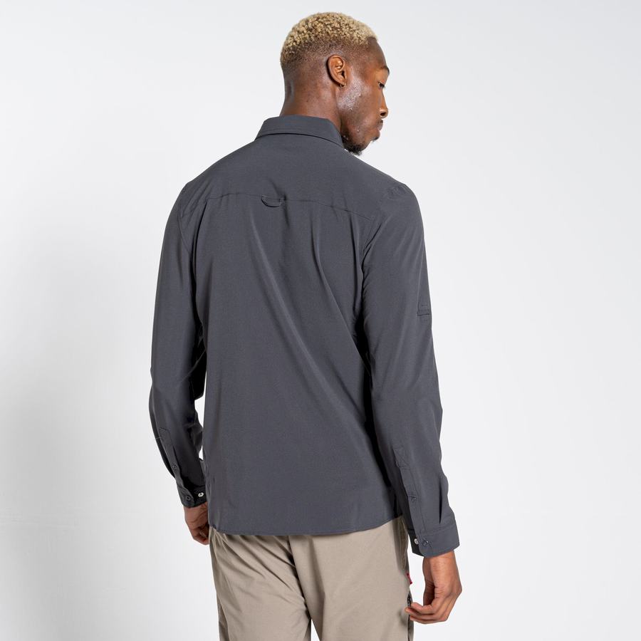 Chemises Craghoppers NosiLife Pro IV Long Sleeved Homme Noir | WFW5869BL