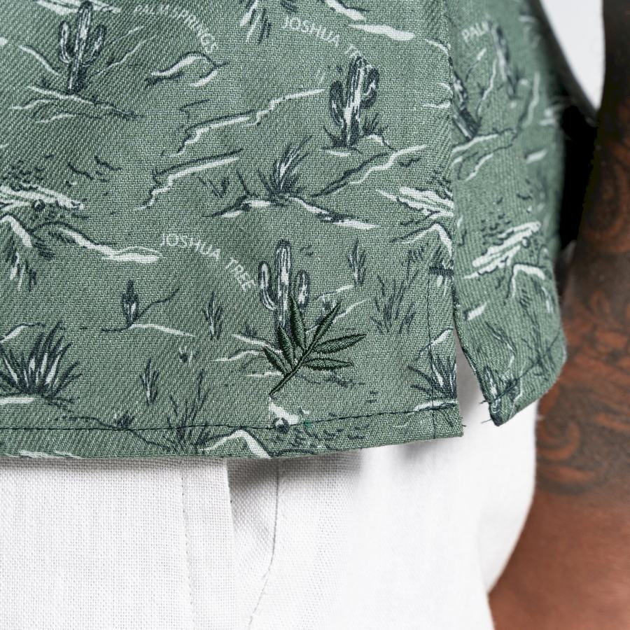 Chemises Craghoppers Nosibotanical Hula Corta Sleeved Homme Vert | XBQ4697SR
