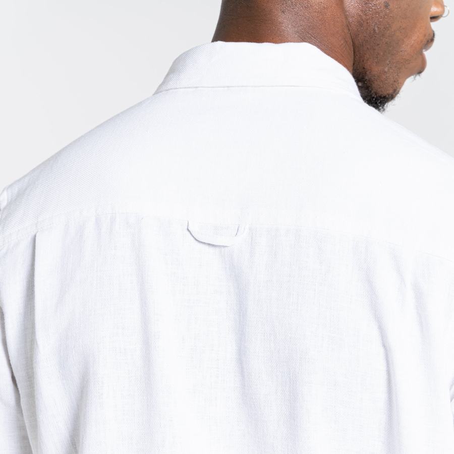 Chemises Craghoppers Nosibotanical Lagarto Long Sleeved Homme Blanche | ERH835EG