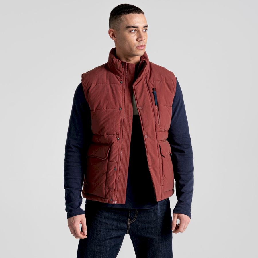 Gilet Craghoppers Dunbeath Vest Homme Rouge | AFI674ZW