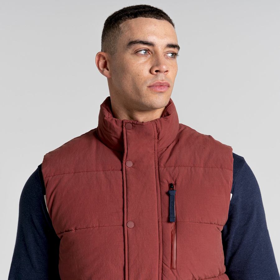 Gilet Craghoppers Dunbeath Vest Homme Rouge | AFI674ZW