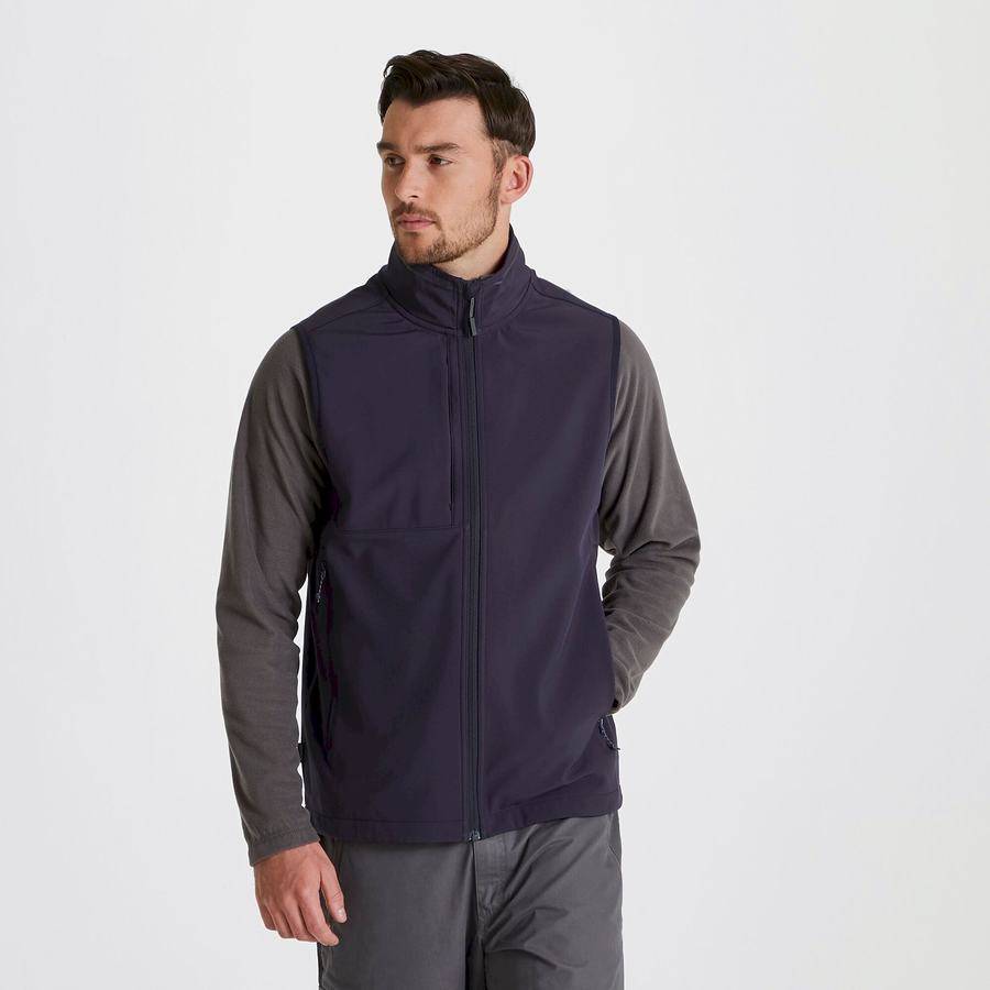 Gilet Craghoppers Expert Basecamp Softshell Vest Homme Bleu Marine | YTS395SS